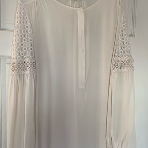 Loft White button up blouse